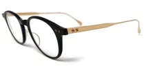 NOS Dita Ash DRX-2073 Eyeglass - Frame Black & 12K Gold/ Demo Lens