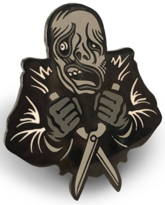 NEW Creepy Co. BURNED GROUNDSKEEPER Classic Horror 1.5in Enamel PIN Lapel Flare
