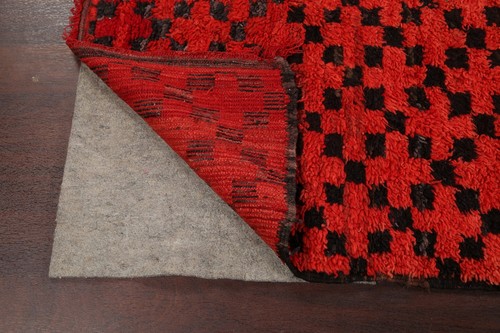 Vegetable Dye Authentic Moroccan Oriental Area Rug Hand-knotted Plush Wool 7'x9' - Picture 7 of 19