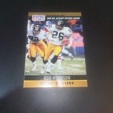 Rod Woodson 1990 NFL Pro Set #16 Pittsburgh Steelers Kickoff Return Leader
