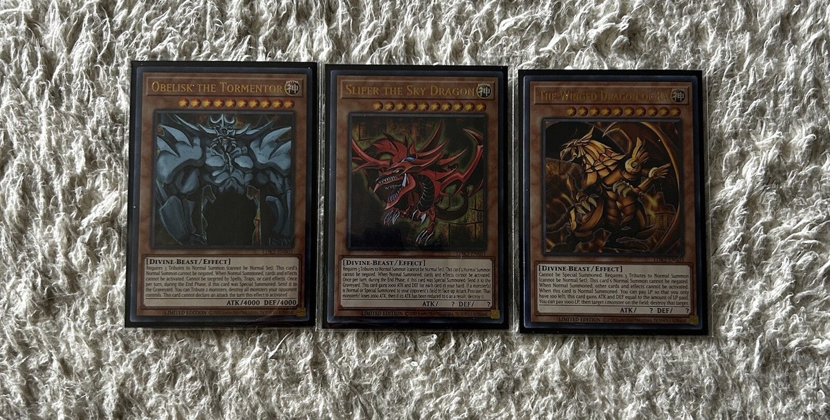 yugioh playable egyptian god cards Yu-Gi-Oh! TCG: Decks: Slifer The Sky Dragon, Obelisk The Tormentor : Toys & Games This card can be treated as 1 or 3 Tributes for the Tribute Summon of a monster Yugioh TCG: Egyptian God Card