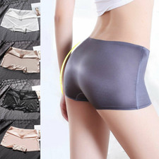 Women Silk Satin Seamless Briefs Knicker Underwear Lingerie Underwear Panties