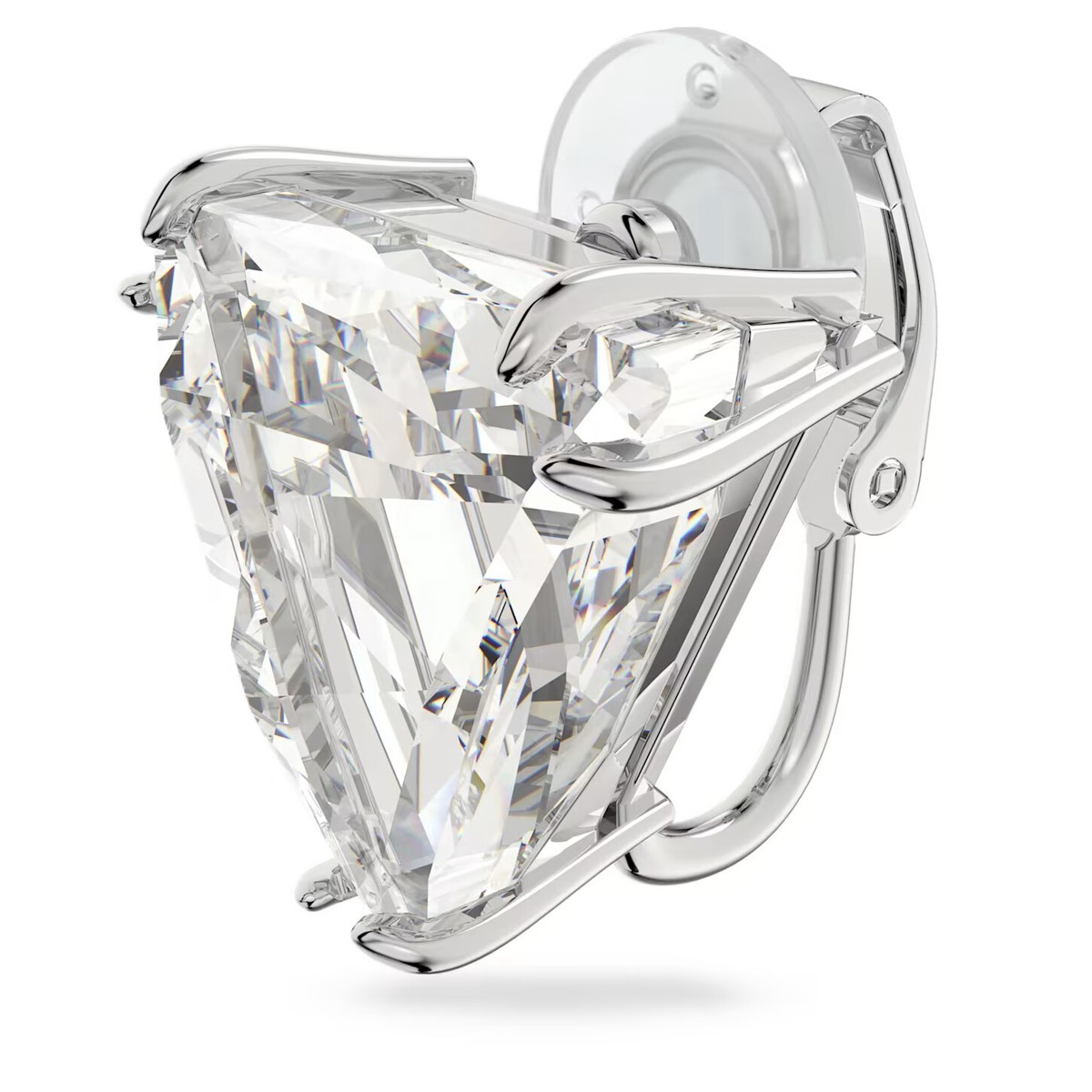 Swarovski Mesmera clip earring Single, Triangle cut, White