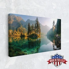 Whispers Over Mirrorlake Canvas Print for Home Decor, Wall Decor Art Poster