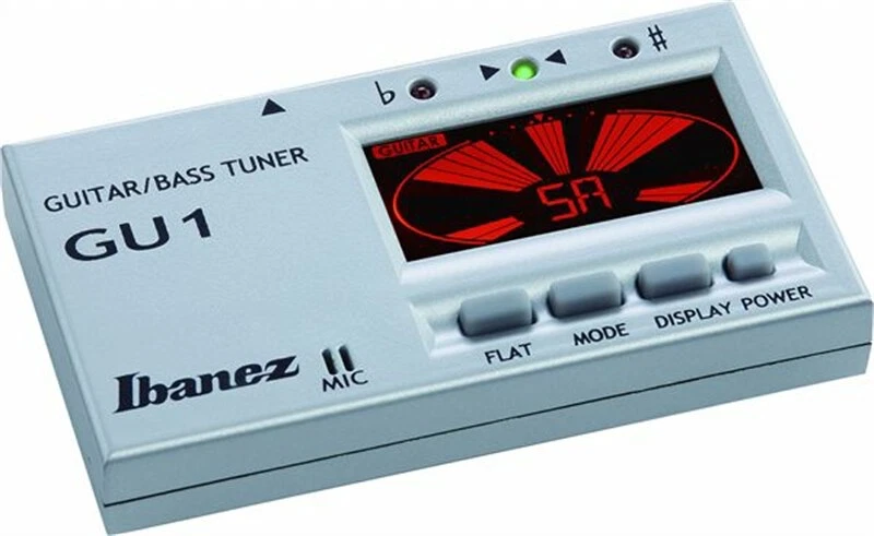 Afinador Ibanez GU1-SL Silver - para guitarra y bajo
