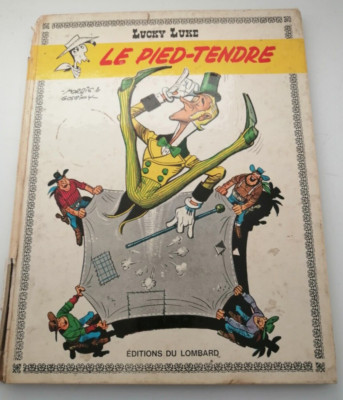 Vintage  edition 1968 Lucky Luke ''LE PIED-TENDRE'' Goscinny Morris *Rare-55 years