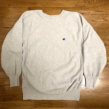 Vtg Champion Reverse Weave Mens Sweatshirt Crewneck Pullover Sweater Logo USA XL