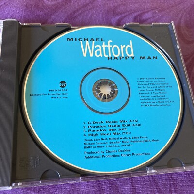 Michael Watford - Remix Promo 1995 Happy Man - Soul Deep House PRCD 9136 NM