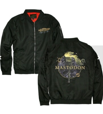 Mastodon MEDIUM RARITIES 2020 Zip Up Bomber jacket size 3XL XXXL
