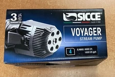 SICCE VOYAGER 4 STREAM PUMP  1600 GPH  Circulation Water Pump NEW OPEN BOX