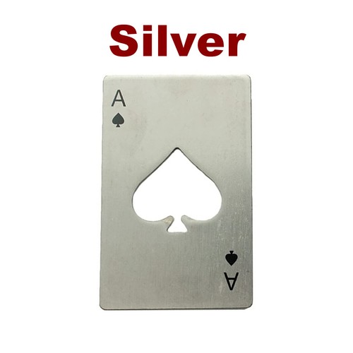 Ace of Spades Bottle Opener Poker Credit Card Wallet Pocket Size Bar Beer Tool - Picture 5 of 6