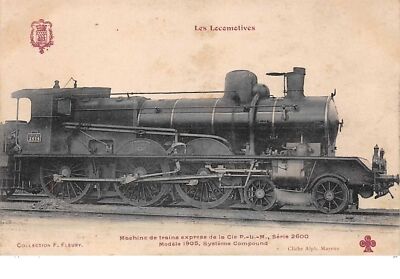 Zug. Nr. 51639. die Lokomotiven. Fleury. P.L.M .train Express .série 260