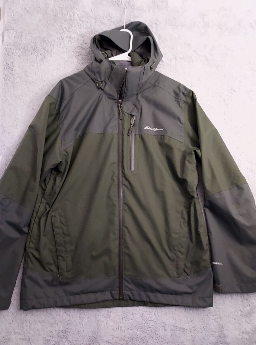 Eddie Bauer Jacket Parka Mens Medium Weatheredge Plus Waterproof Hooded  Lined M