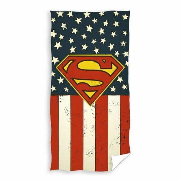 DC Comics Superman Logo Beach Bath Soft Towel Cotton 140cm X 70cm for