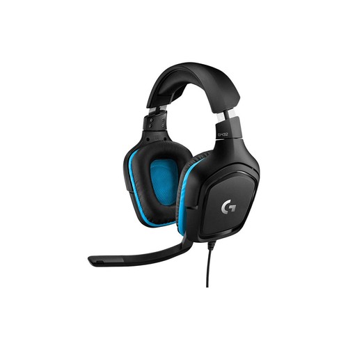 Logitech G432 7.1 Surround Sound Wired Gaming Headset - Black/Blue  738516560328 | eBay