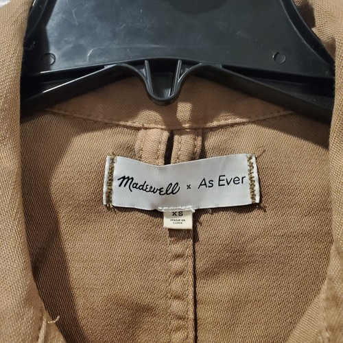 Madewell x As Ever Coveralls Jumpsuit XS XSmall Cotton Brown Utility Workwear - Picture 5 of 9