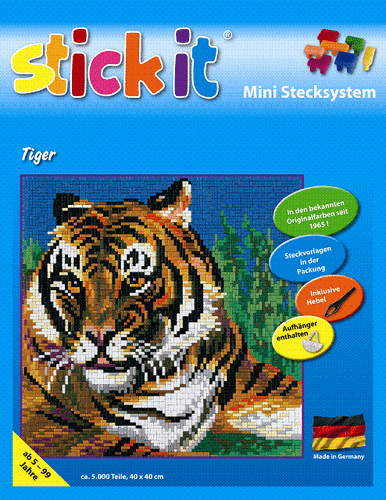 Mini Stecksystem Tiger ca. 5.000 Teile mit XXL-Steckvorlage Nr. 41131 - Bild 2 von 5