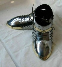 Medieval Steel Sabatons LARP Armor Armor Shoes halloween larp reenactment