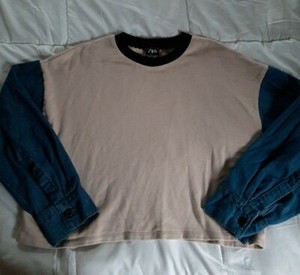 zara cropped pullover