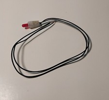 LIONEL 8352-700 RED WEDGE BULB AND SOCKET WITH BLACK WIRE LEADS 12 VOLT NEW