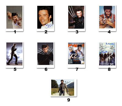 Hugh Jackman alias Wolverine (X-Men)  Autogrammfotokarten zur Auswahl