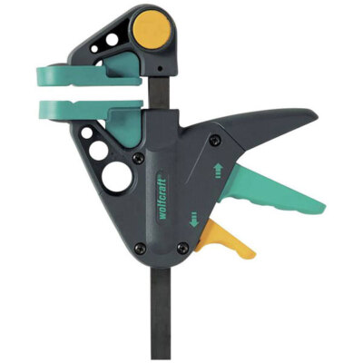 Wolfcraft 3457000 Ehz One-Handed Clamp 300mm Distance 65mm Nose Length