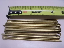 5/32" x 4" Brass Cotter Pin VINTAGE Made in USA Qty 10