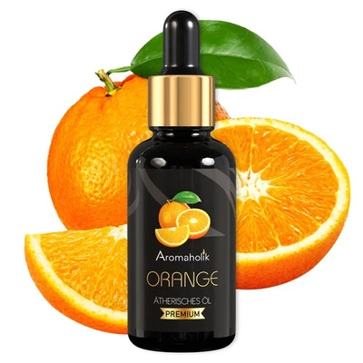 AROMAHOLIK Orangenöl BIO 100% naturrein, Ätherische Öle für Diffuser, Orange Essential Oils