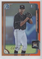 2015 Bowman Draft Chrome Orange Refractor 3/25 Justin Jacome #162 0f6