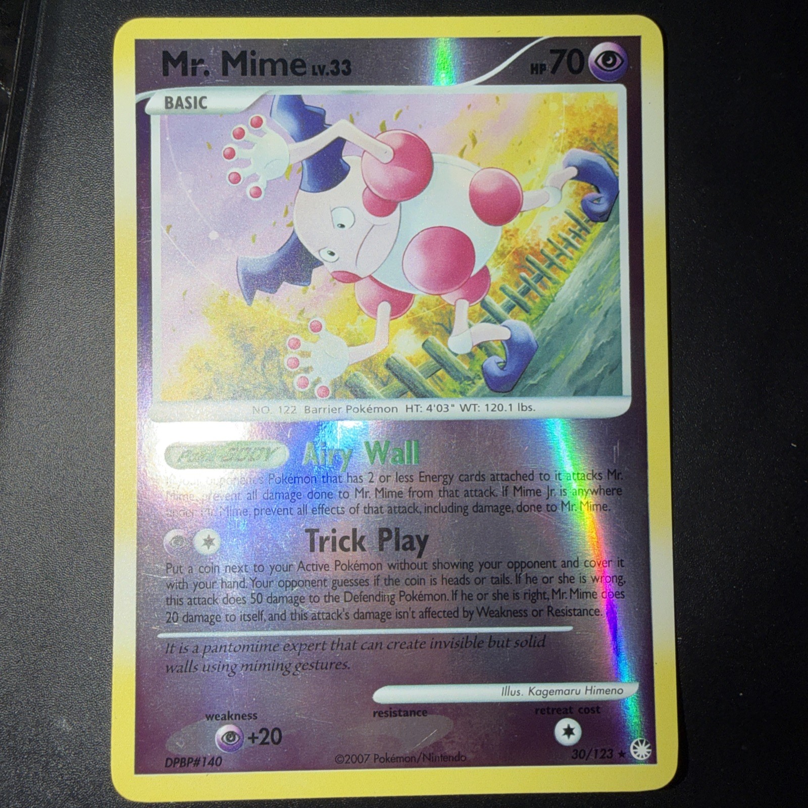 Mr. Mime 30/123 Mysterious Treasures Reverse Holo