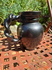 Pichet en Céramique Noir era Accolay Capron Picault Colonieu Alice Broc Vase