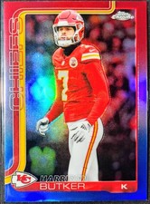 2025 Topps Chrome Football Harrison Butker Red White Blue Refractor Chiefs #151
