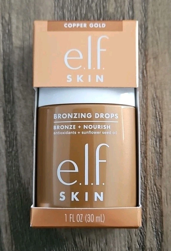 2 ELF Skin Bronzing Drops Bronze & Nourish Copper Gold Bronze 3 ~ 1 fl. Oz E.L.F - Image 2 of 4