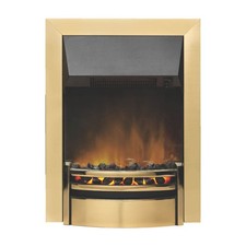 Dimplex Electric Fire 2kW Inset Brass Optiflame Coal Effect Fireplace Home