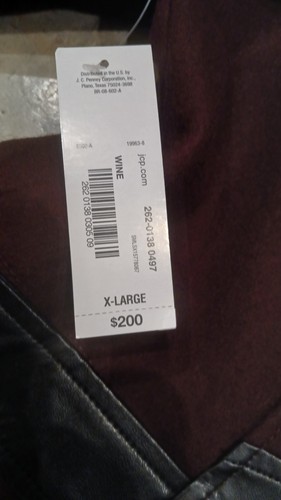 Worthington Womens XL Maroon Pea Coat New With Tags - Picture 14 of 14