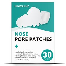 30 Count Nose Pore Patches - Hydrocolloid Strips for Oil Control Acne Care