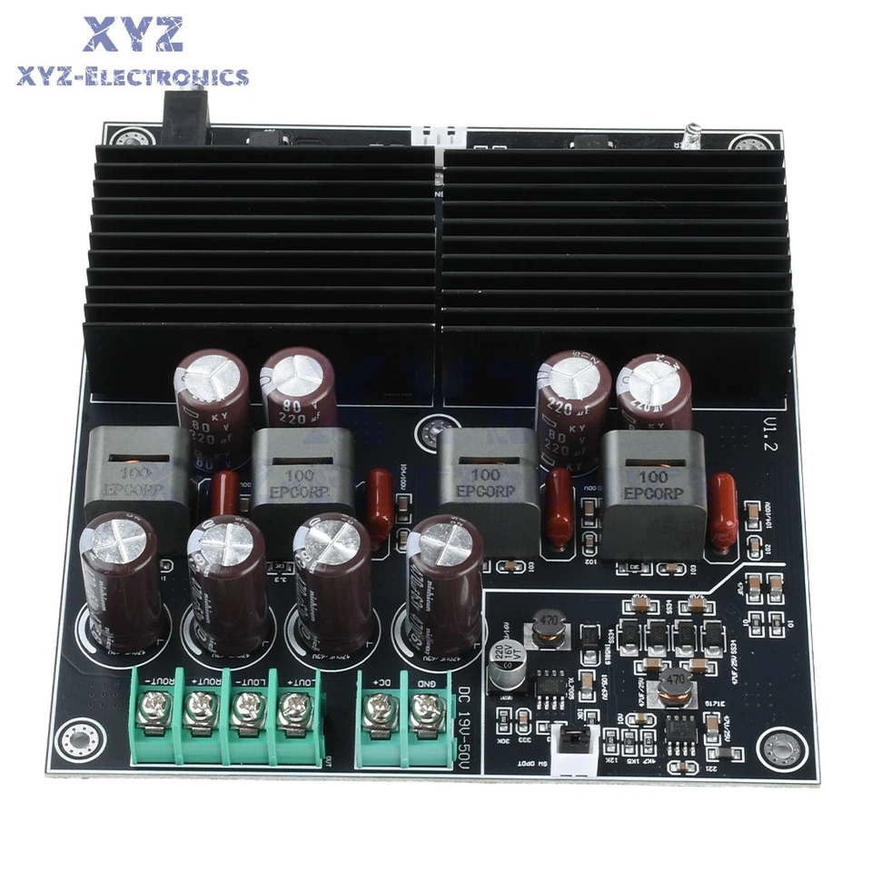 Dual Core TPA3255 HiFi Stereo 2CH Class D Audio Power Amplifier Board 2*600W - Image 2 of 4