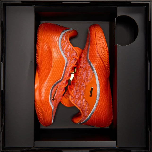 Nike Lebron 23 EP Shoe Bag Men Shoes Safety Orange Wolf Grey