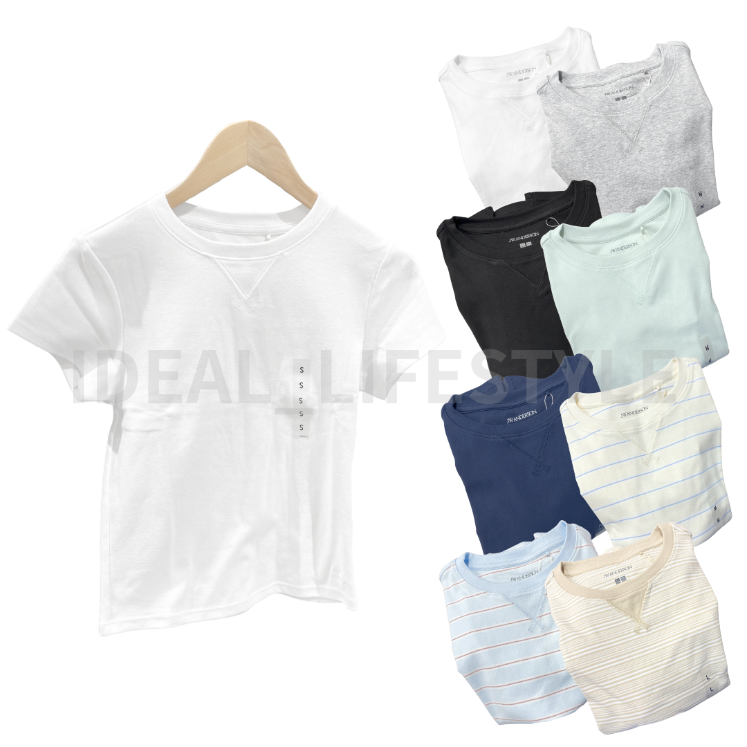UNIQLO JW ANDERSON Mini T-Shirt Women S-XXL Short-Sleeve 484001