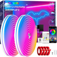 Rgb Neon Led Streifen 24V Wasserdicht Mit Fernbedienung App Steuerung 36M
