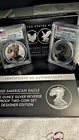 2021 ReverseProof American Silver Eagle Designer 2pc Set PCGS PR69 2021 W-2021 S
