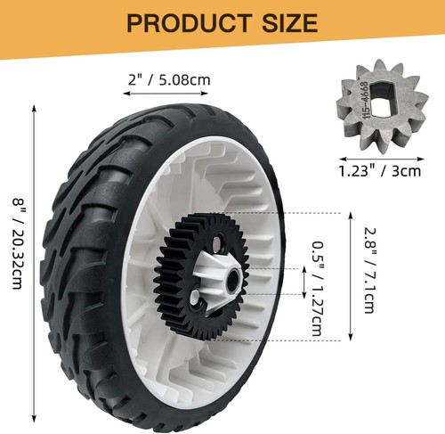 2set 8" Wheel Plastic Gear Assebmly 115-4695 138-3216 with Pinion Kit... - Picture 2 of 6