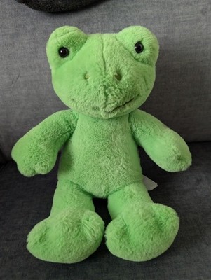 Build-A-Bear großer frühlingsgrüner Froschschläfer 16 Zoll Stofftier Plüschtier Happy Frog