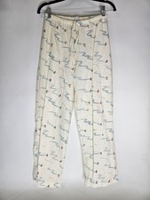 Garnet Hill Organic Cotton Stretchy Waistband Loungewear  Pj Womens Pants S