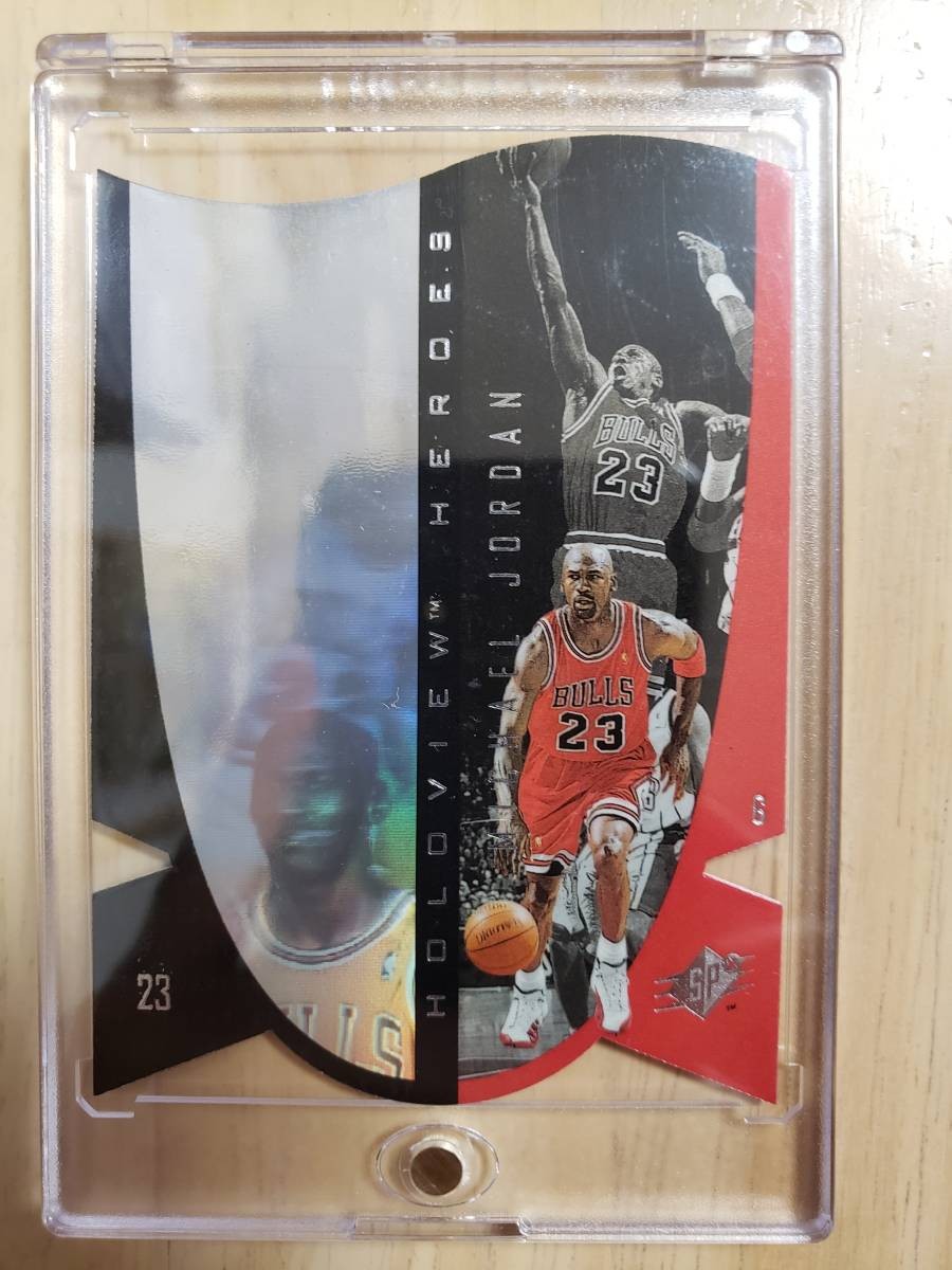 MICHAEL JORDAN 1997 UD SPx Holoview Heroes Die-Cut Insert RARE GOAT