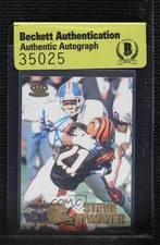 BAS 1997 Pacific Crown Collection Steve Atwater #112 Authentic Auto HOF 3c7