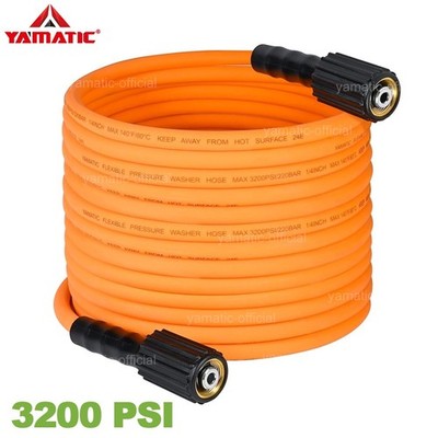 YAMATIC 3200 psi  Pressure Washer Hose 1/4'' Wear Resist & Kink Resist