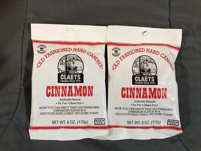 2 PACK ~ Claeys Candies Cinnamon Old Fashioned Hard Candy 6 oz each  USA