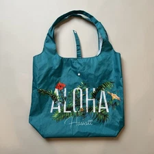 Paradise Totes Aloha Hawaii Tote Bag Reusable Foldable Shopping Floral Womens Ec