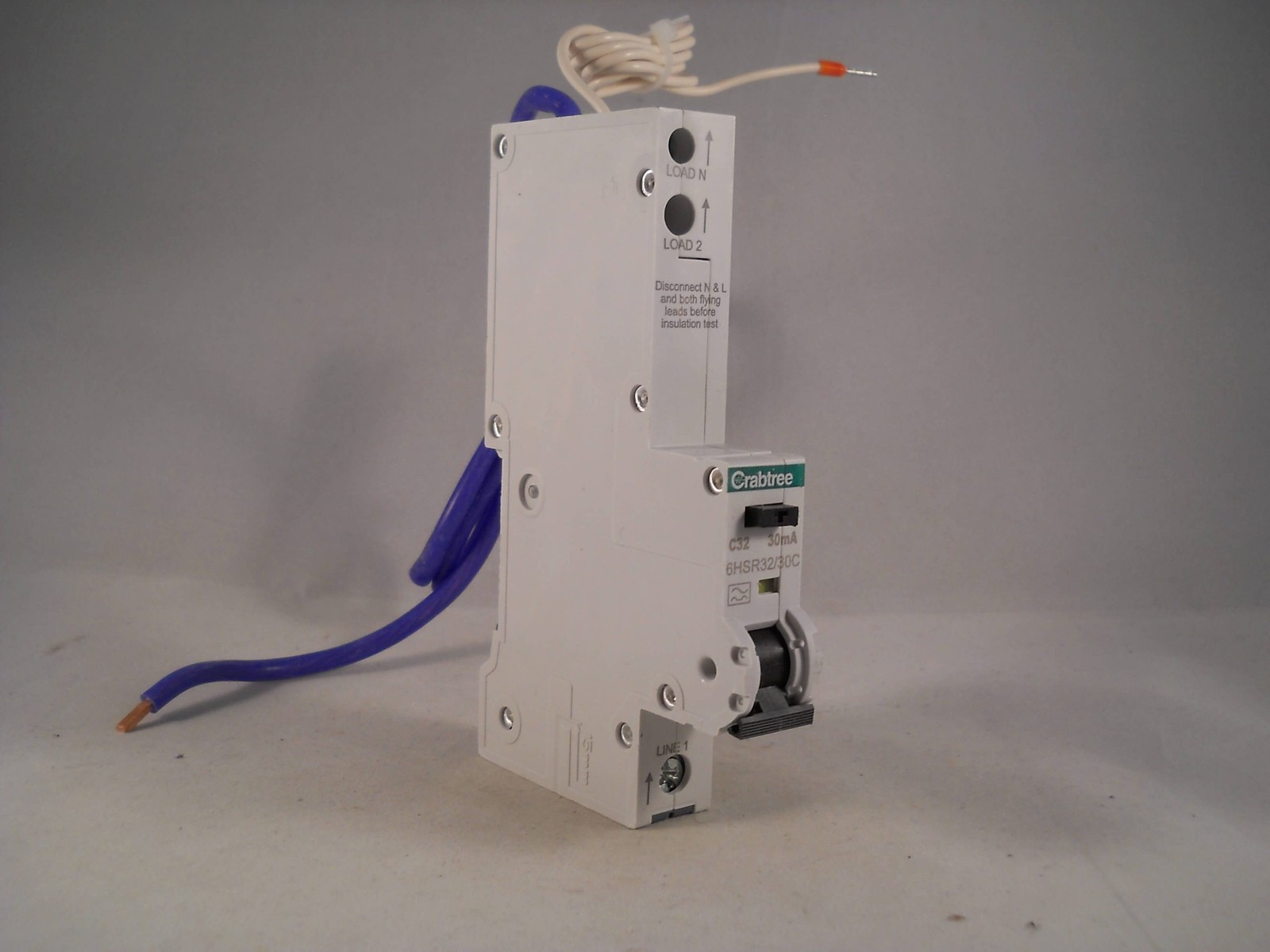 Crabtree Loadstar RCBO 32 Amp 30mA C32 Type C 32A 6HSR32/30C